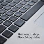 keyboard with caption for black friday online shopping